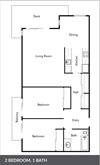 Two Bedroom Floorplan Type A